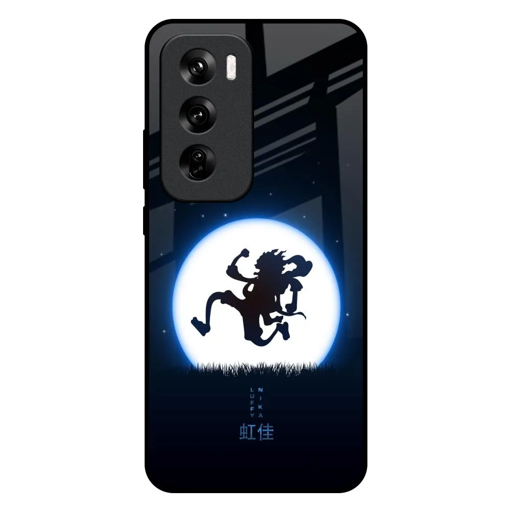 Flexible Pattern Texture Portable Layer Luffy Nika Glass Case for Oppo Reno 12 5G