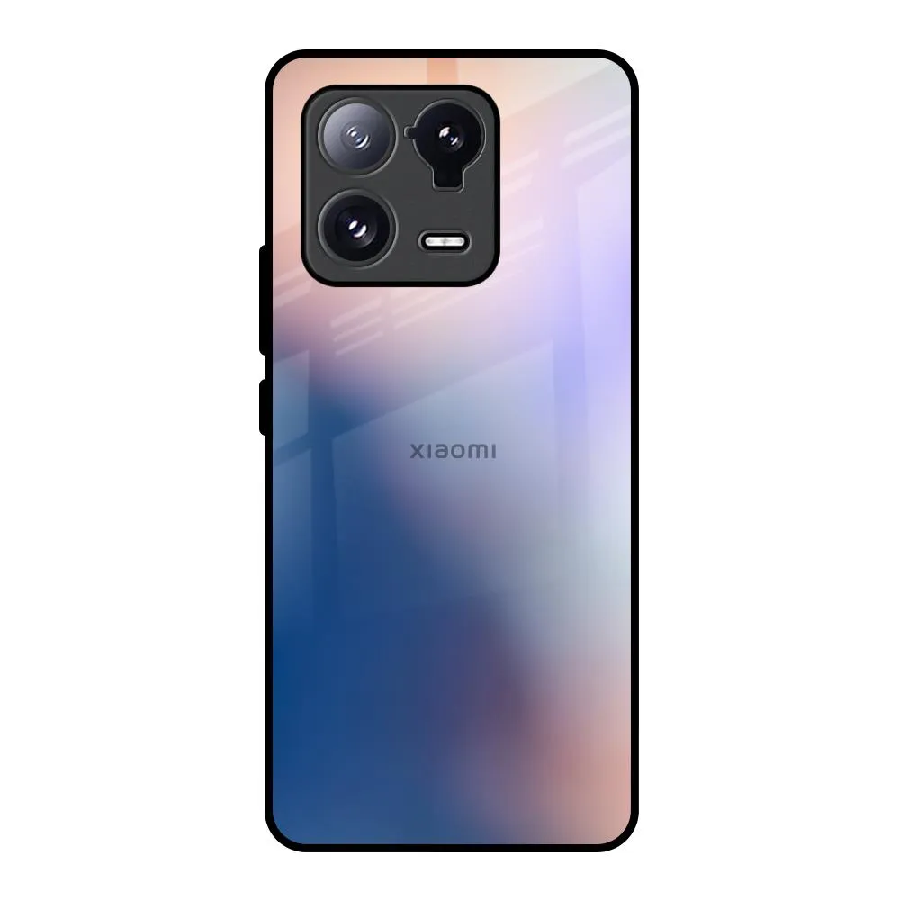 Blue Mauve Gradient Glass Case for Mi 13 Pro Drop Protection Premium Material