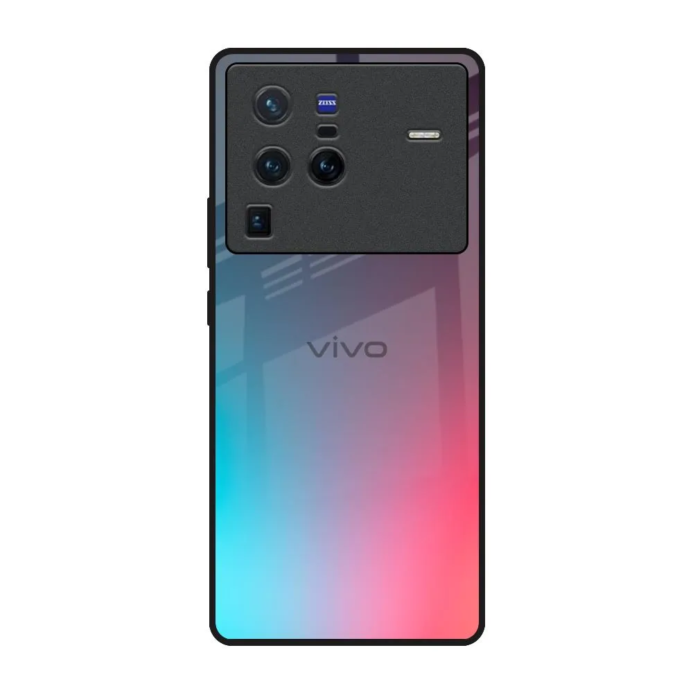 Rainbow Laser Glass Case for Vivo X80 Pro 5G Cushioned Edge Strong Shell