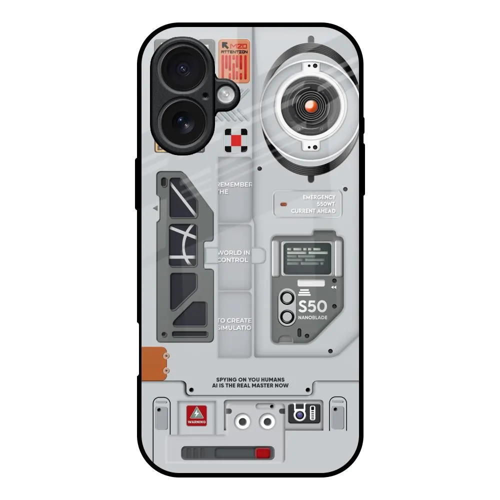 Fashion Design Premium Surface Plasma Shield Glass Case for iPhone 17