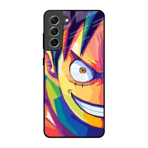 Monkey Wpap Pop Art Glass Case for Samsung Galaxy S21 FE 5G Rugged Surface Build Durable Protection Layer
