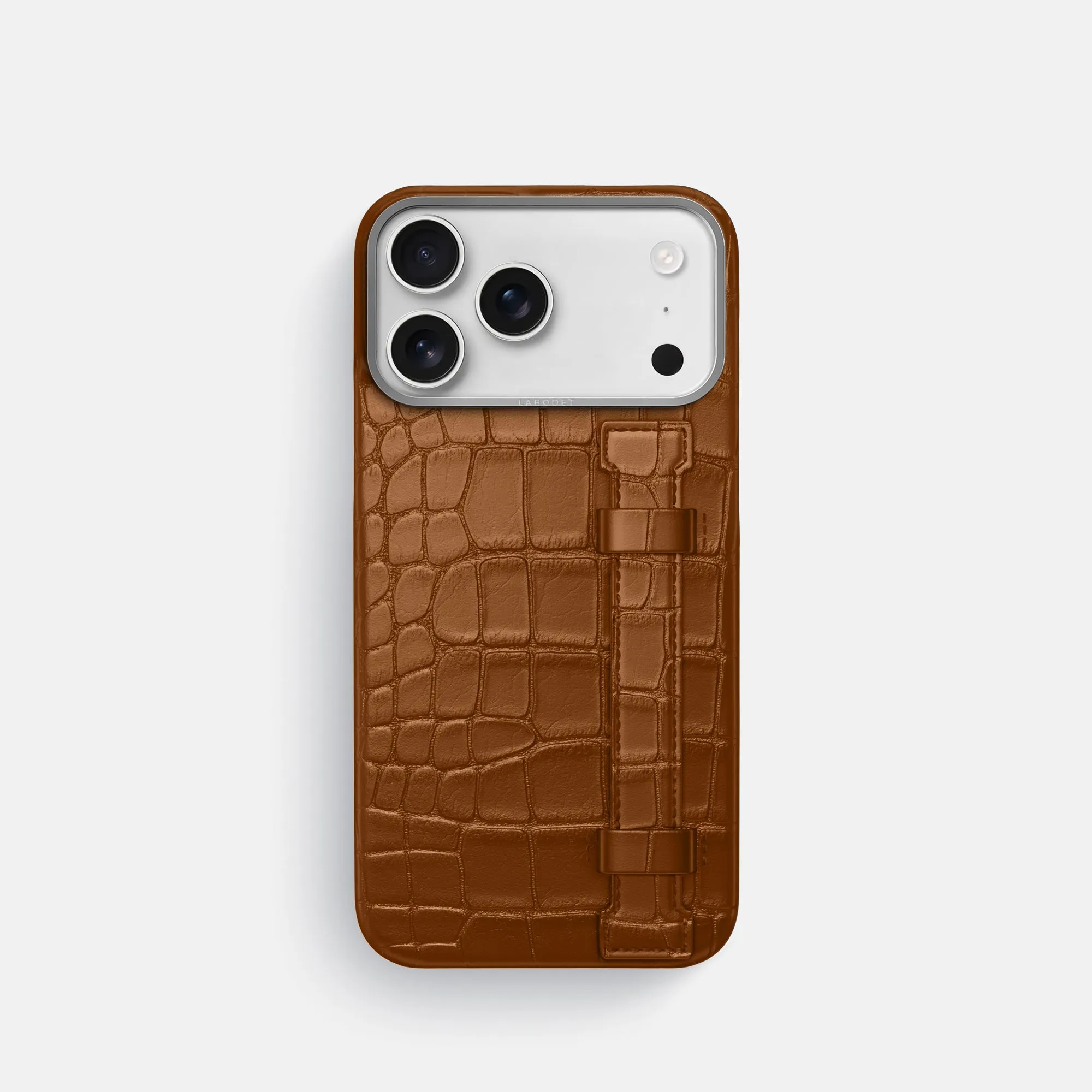Handle Case For iPhone 17 Pro In Alligator Modern Build Casual Texture