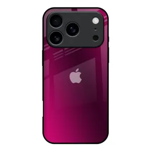 Pink Burst Glass Case for iPhone 17 Pro Wireless Charging Compatible simple design