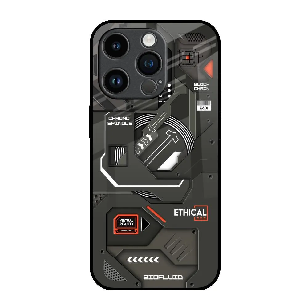 Office use Shock Surface Tech Aesthetics Glass Case for iPhone 14 Pro