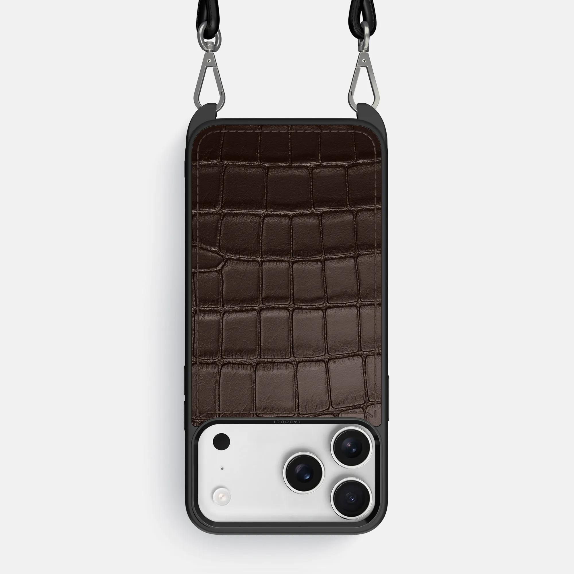 Crossbody Sport Case For iPhone 17 Pro Max In Alligator Slim Texture Elegant Finish