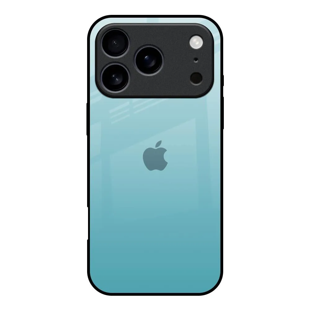 Arctic Blue Glass Case For iPhone 17 Pro Matte Surface Design Matte Texture Layer