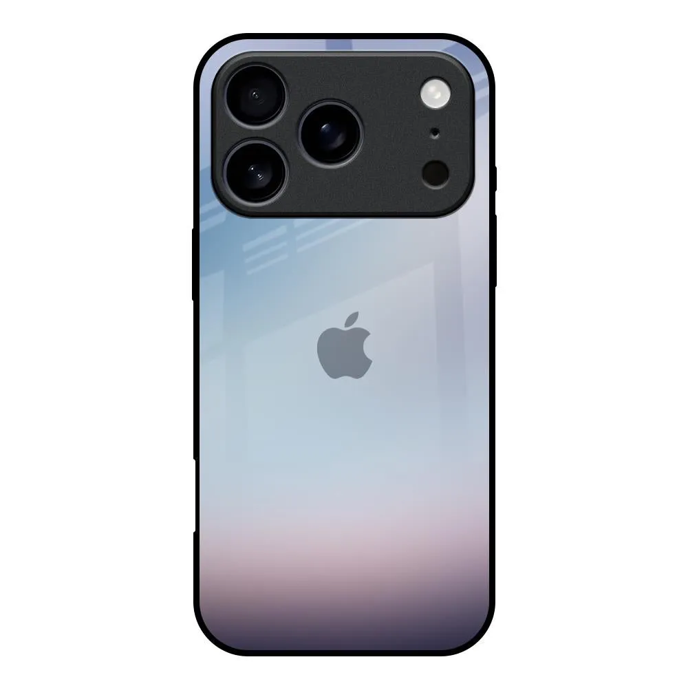 Light Sky Texture Glass Case for iPhone 17 Pro Clear View Youth Style