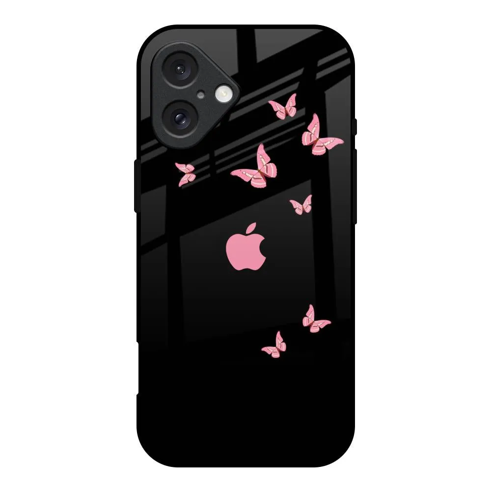 Protective barrier anti dust Fly Butterfly Glass Case for iPhone 16