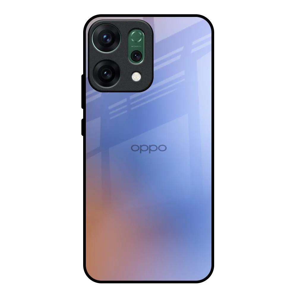 Comfort Finish Blue Aura Glass Case for Oppo Reno14 Pro 5G
