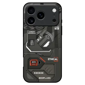 Raised Edges Tech Aesthetics Glass Case for iPhone 17 Pro Max