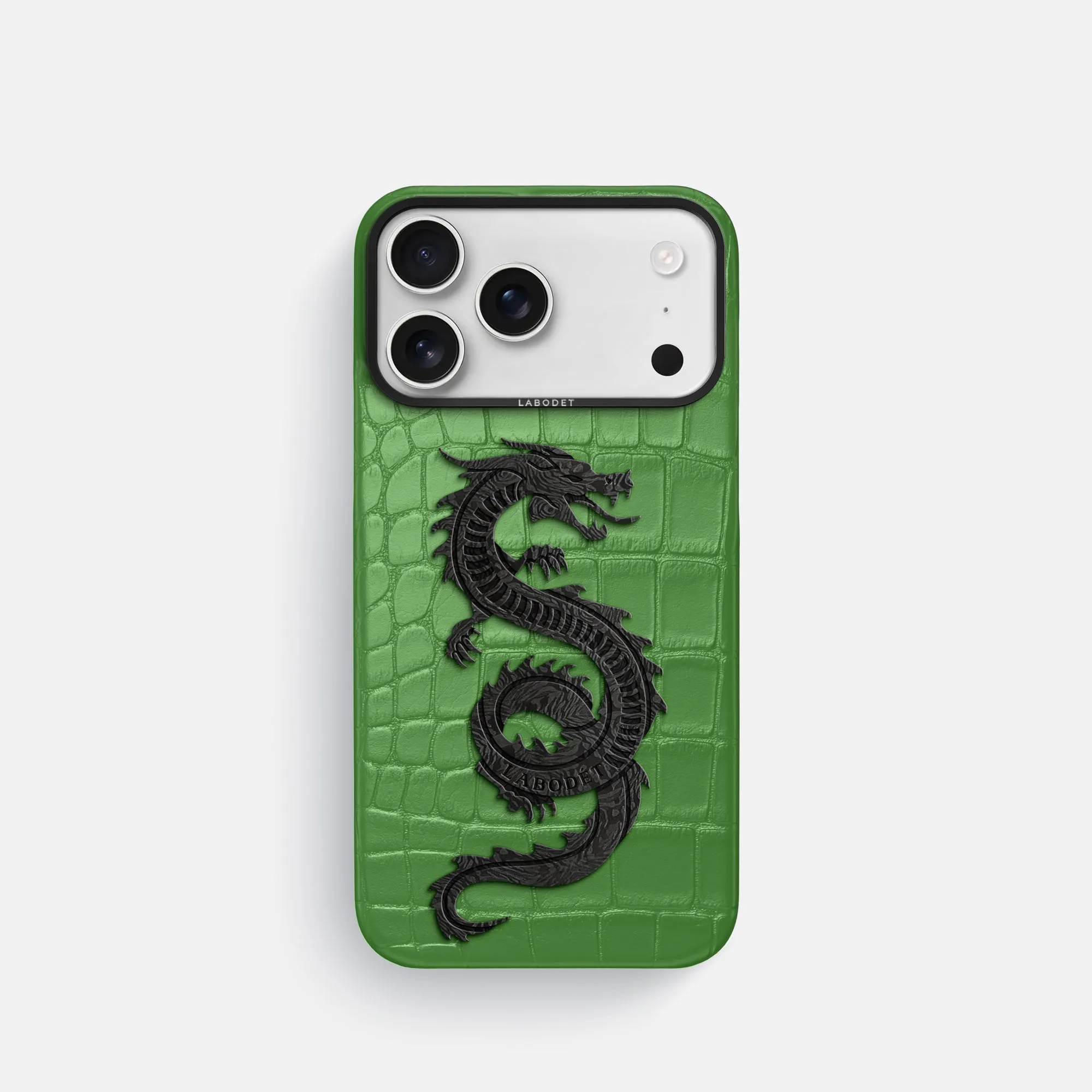Shock shield Pocket Friendly Classic Case With Carbon Dragon For iPhone 17 Pro In Alligator