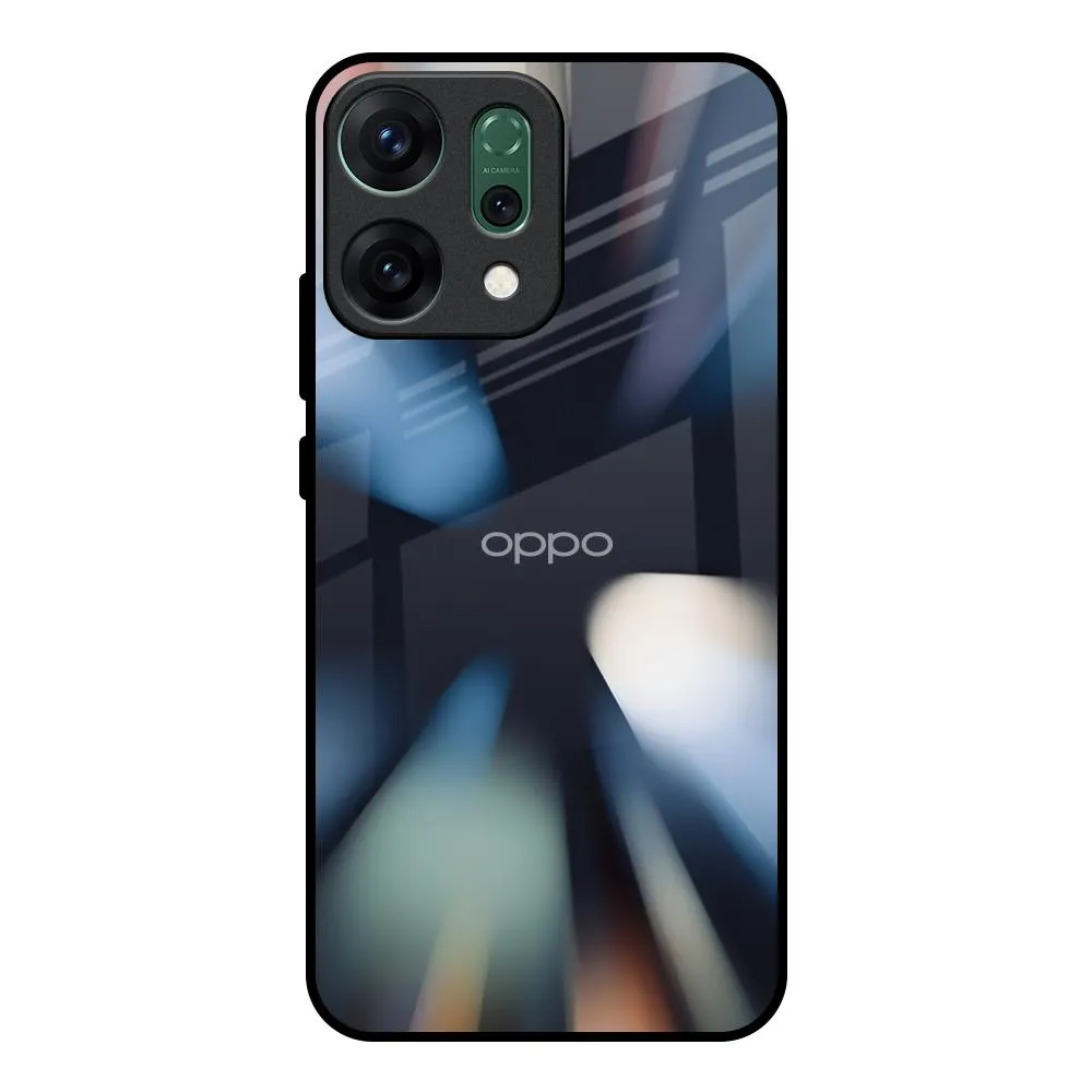 Simple Look Modern Aesthetic Colorful Illusion Glass Case for Oppo Reno14 Pro 5G