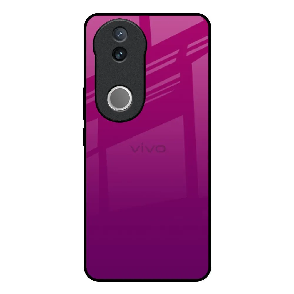 Magenta Gradient Glass Case For IQOO Z10R 5G Simple Finish