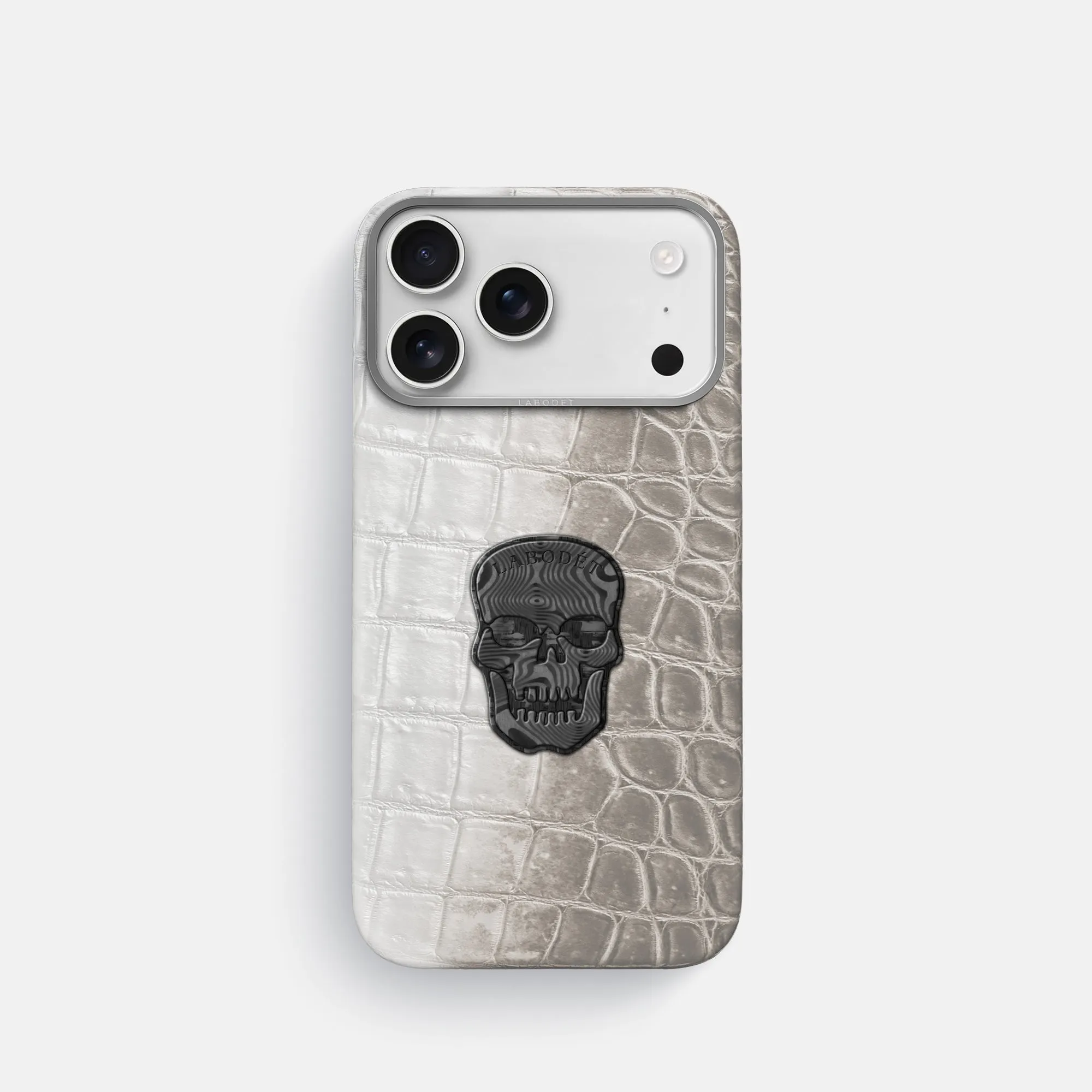 Durable Surface Classic Case With Carbon Skull For iPhone 17 Pro In Himalayan Crocodile