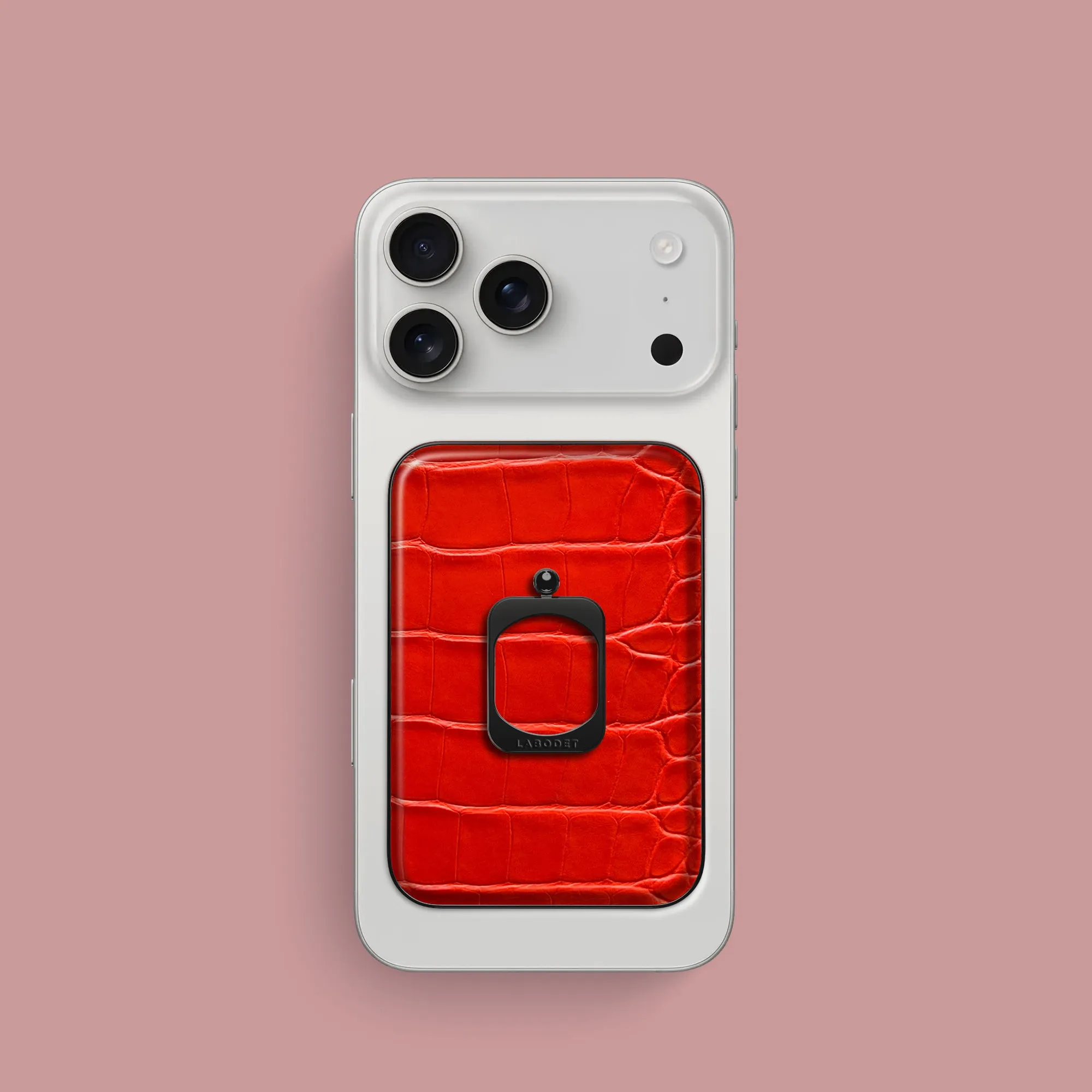 Scratch Guard MagSafe Ring Deep Coral For iPhone 17 Pro In Alligator