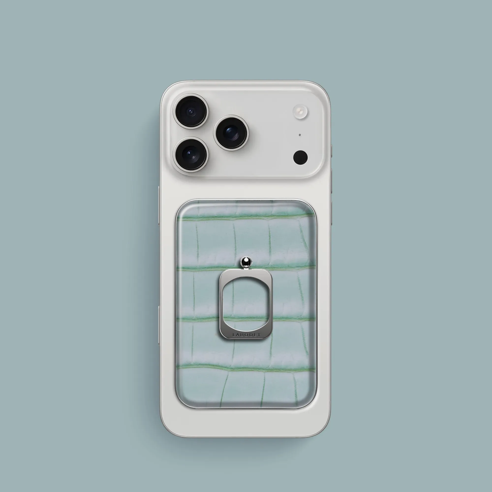 Simple Style Rugged Finish MagSafe Ring Mint Gum For iPhone 17 Pro In Alligator