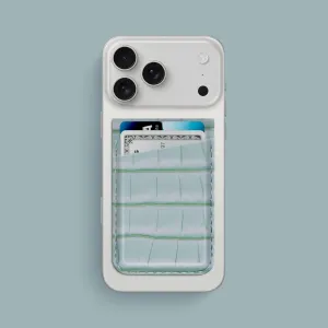 MagSafe Wallet Mint Gum For iPhone 17 Pro Max In Alligator Smooth Grip