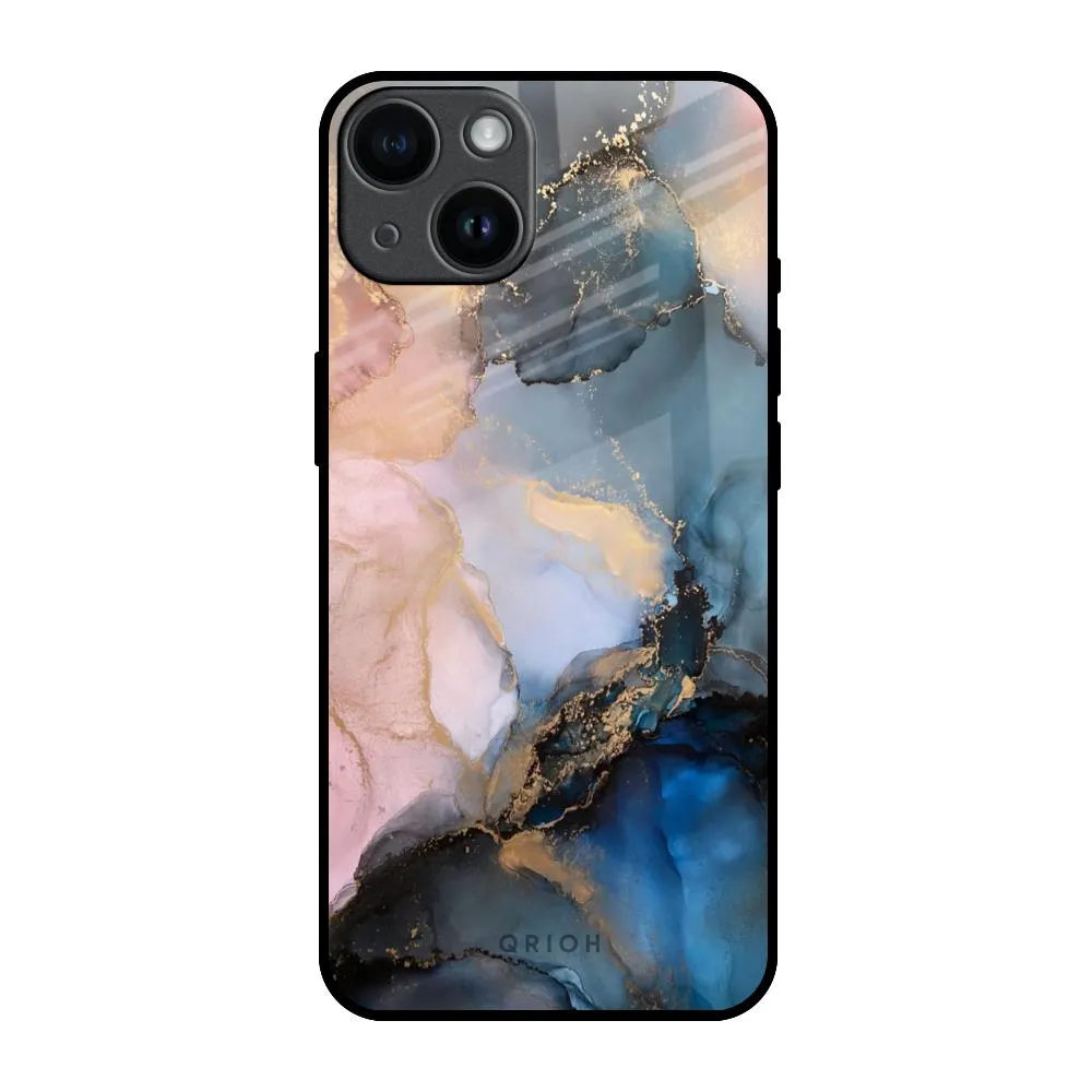 Ultra light Fashion Choice Marble Ink Abstract Glass Case for iPhone 14