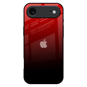 Smooth Feel Surface Durable Protection Layer Maroon Faded Glass Case for iPhone 17 Air