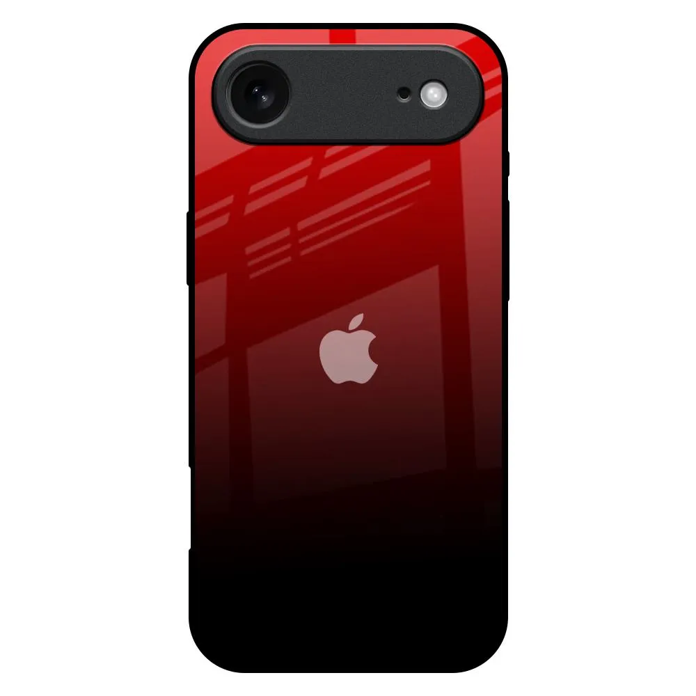 Smooth Feel Surface Durable Protection Layer Maroon Faded Glass Case for iPhone 17 Air