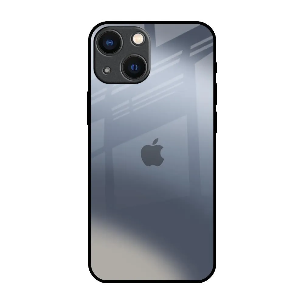 Travel Friendly Space Grey Gradient Glass Case for iPhone 14 Plus