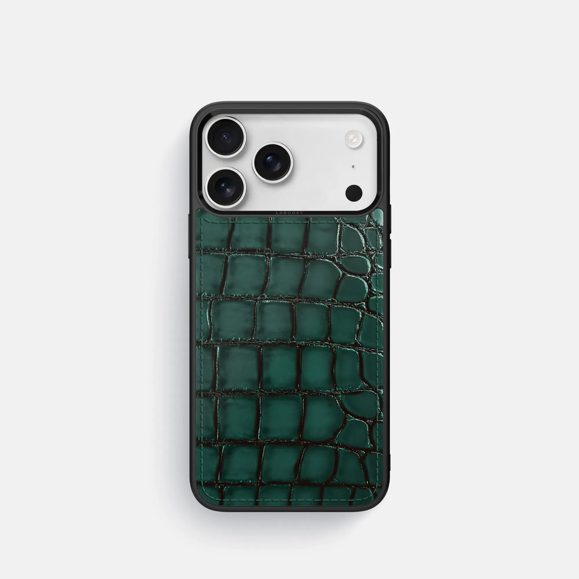 Stylish frame Strong Surface Sport Case For iPhone 17 Pro In Patina Alligator