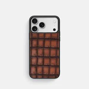 Sport Case For iPhone 17 Pro In Patina Alligator Matte Design Texture Compact Edge