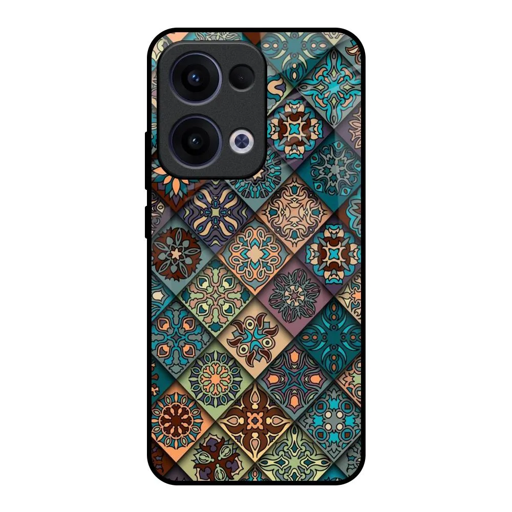 Retro Art Glass Case for Oppo Reno13 5G Premium Edge Design Impact shield