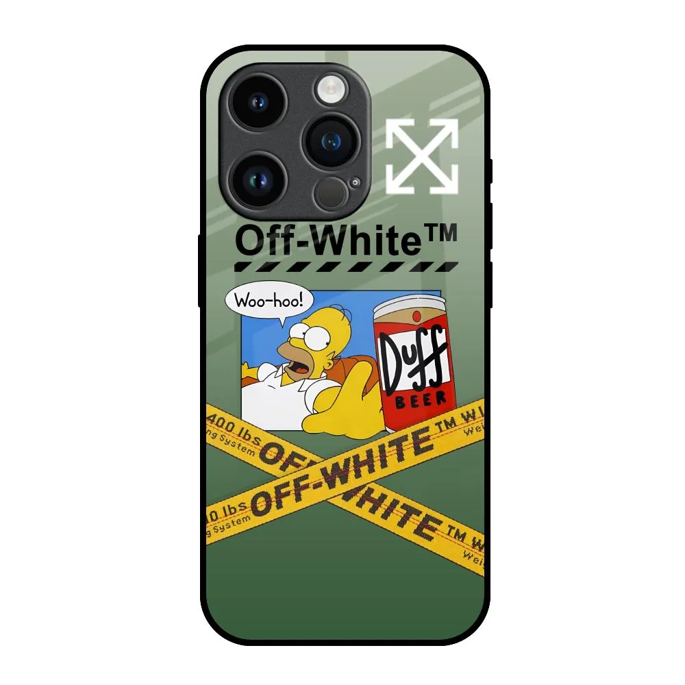 Duff Beer Glass Case for iPhone 14 Pro Portable Layer Versatile Design