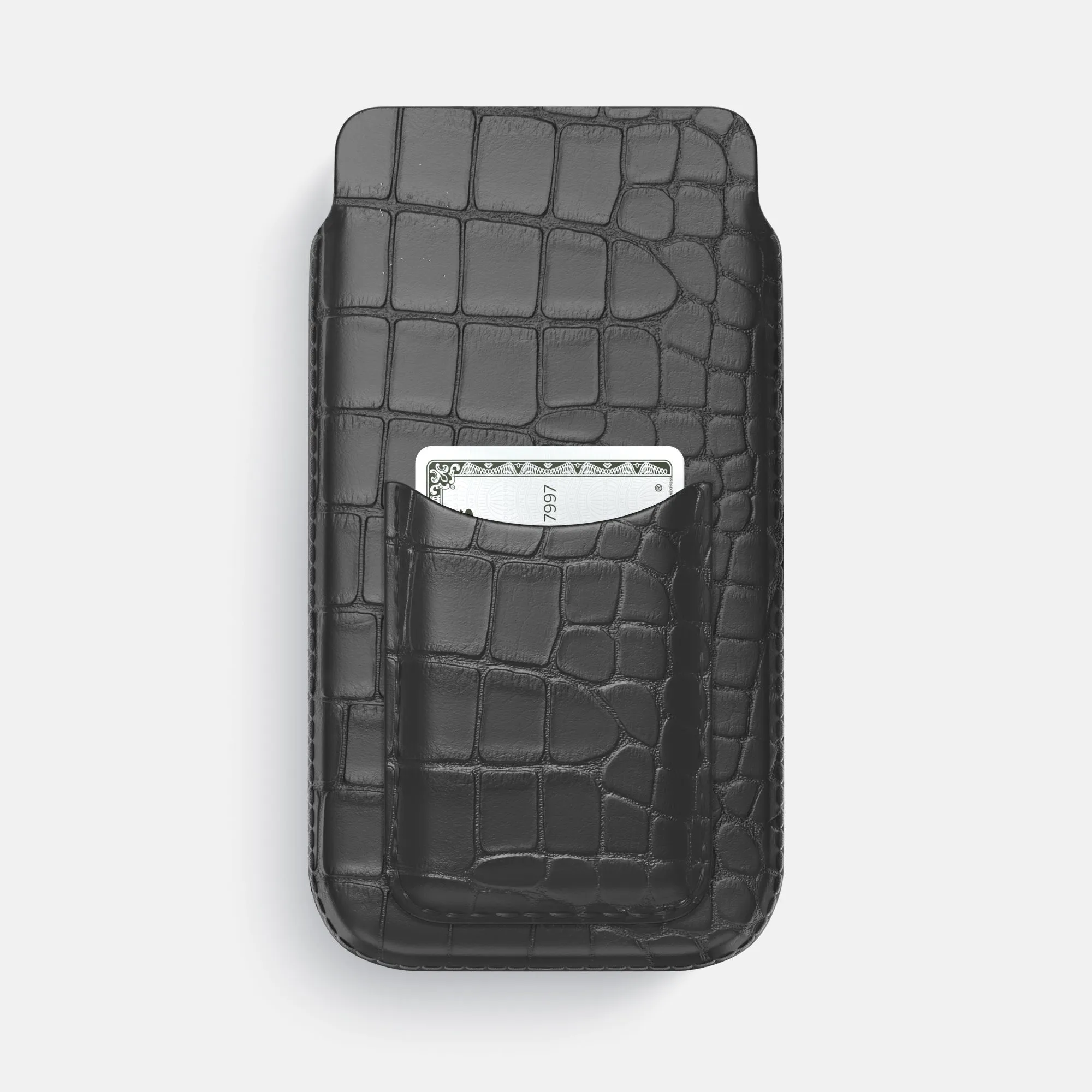 Versatile Accessory Pouch Card Case For iPhone 17 Pro Max In Alligator