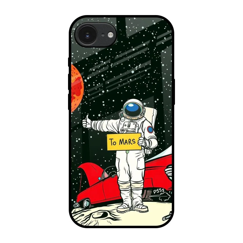 Astronaut on Mars Glass Case for Apple iPhone 16e Premium Form
