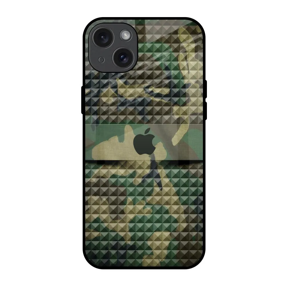 Soft Finish Supreme Power Glass Case For iPhone 15 Plus