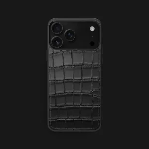 Sport Case Edition Black For iPhone 17 Pro Max In Alligator Durable Design Texture