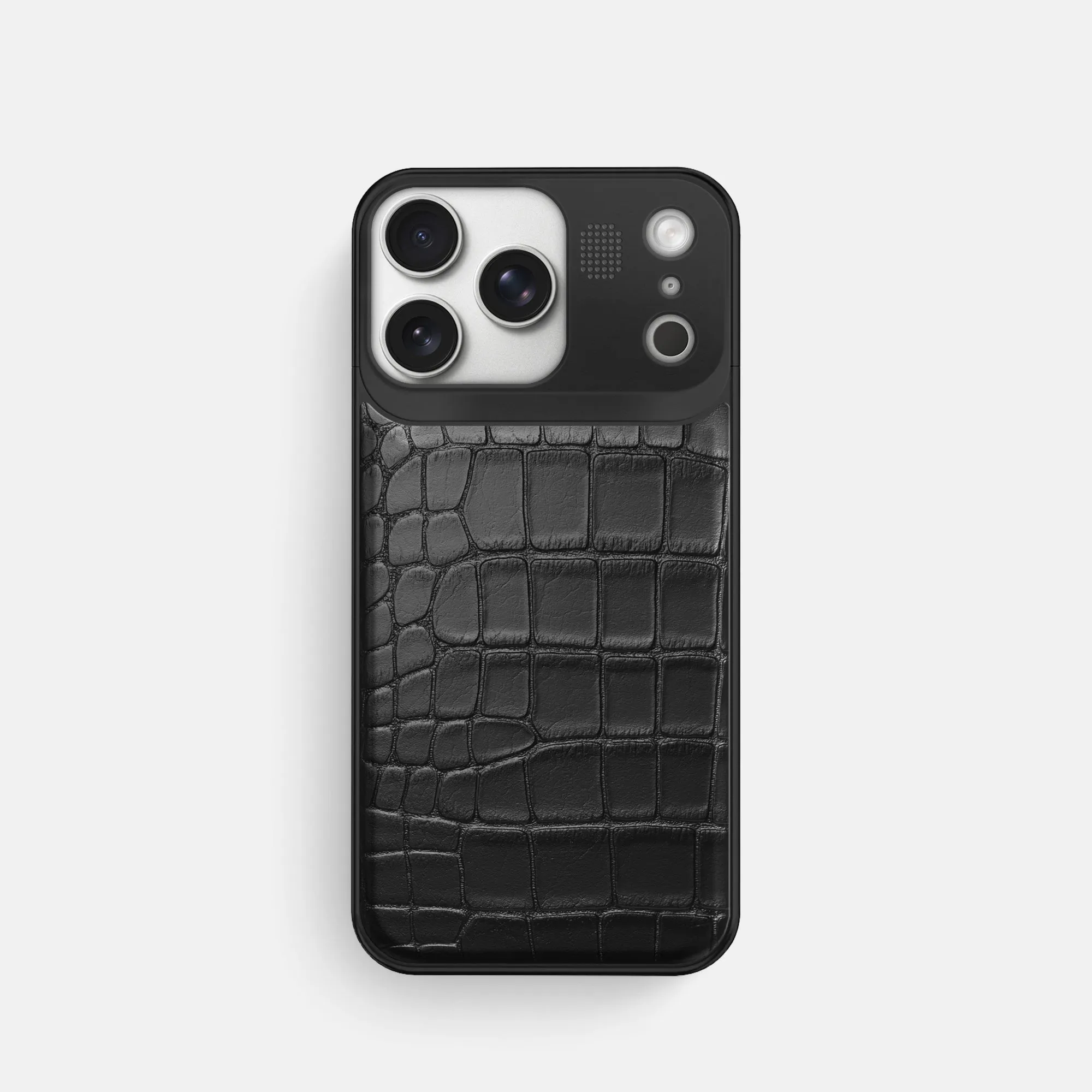 Metal Case For iPhone 17 Pro In Alligator Matte Touch