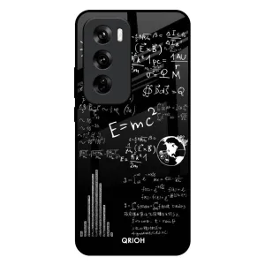Dual Layer Funny Math Glass Case for Oppo Reno 12 5G