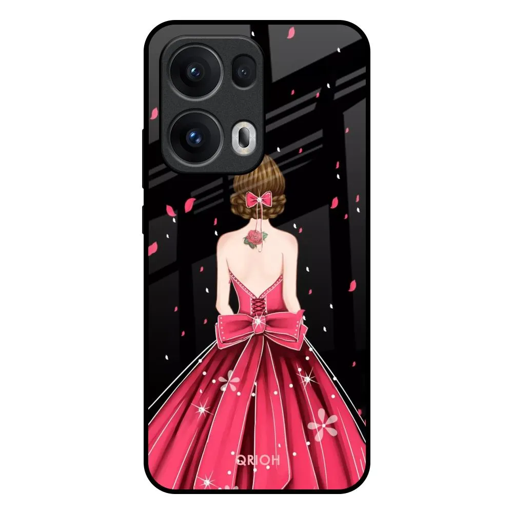 Professional Look Fashion Princess Glass Case for Oppo Reno13 Pro 5G