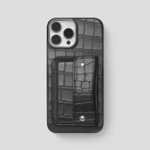 Envelope Case For iPhone 14 Pro Max In Alligator Hybrid Detail