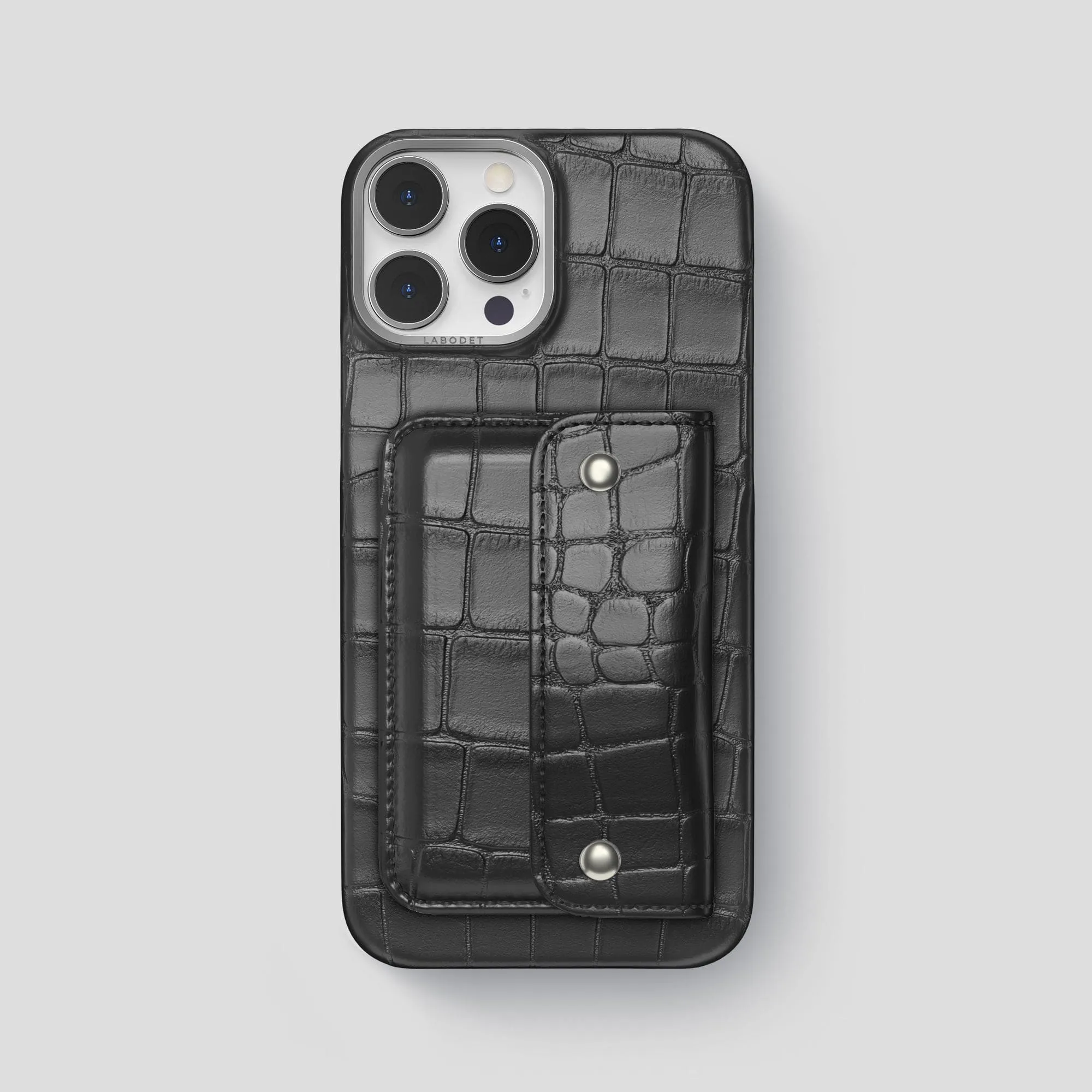 Envelope Case For iPhone 14 Pro Max In Alligator Hybrid Detail