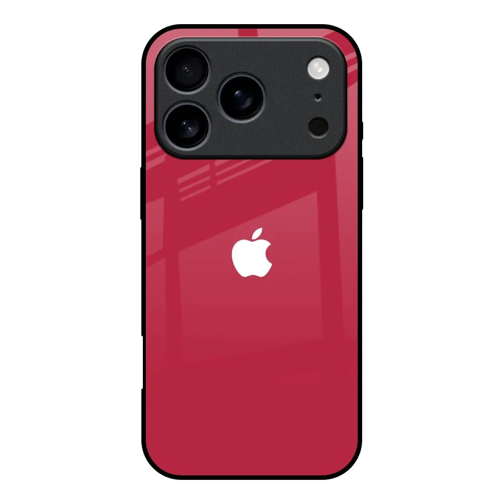 Stylish Layer Solo Maroon Glass case for iPhone 17 Pro