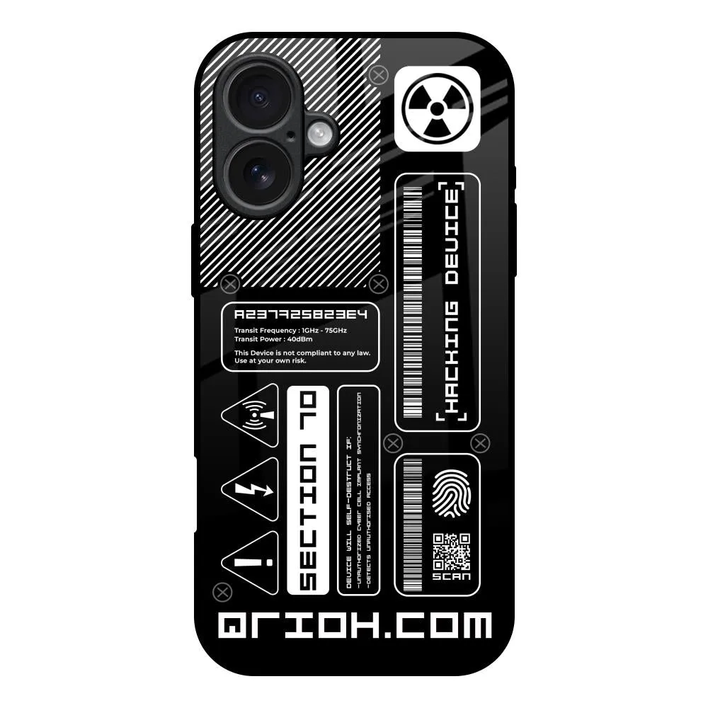 Futuristic Art Glass Case for iPhone 17 Luxury Feel Scratch Guard