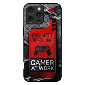 Do No Disturb Glass Case For iPhone 16 Pro Max Lightweight Build Edge Protection