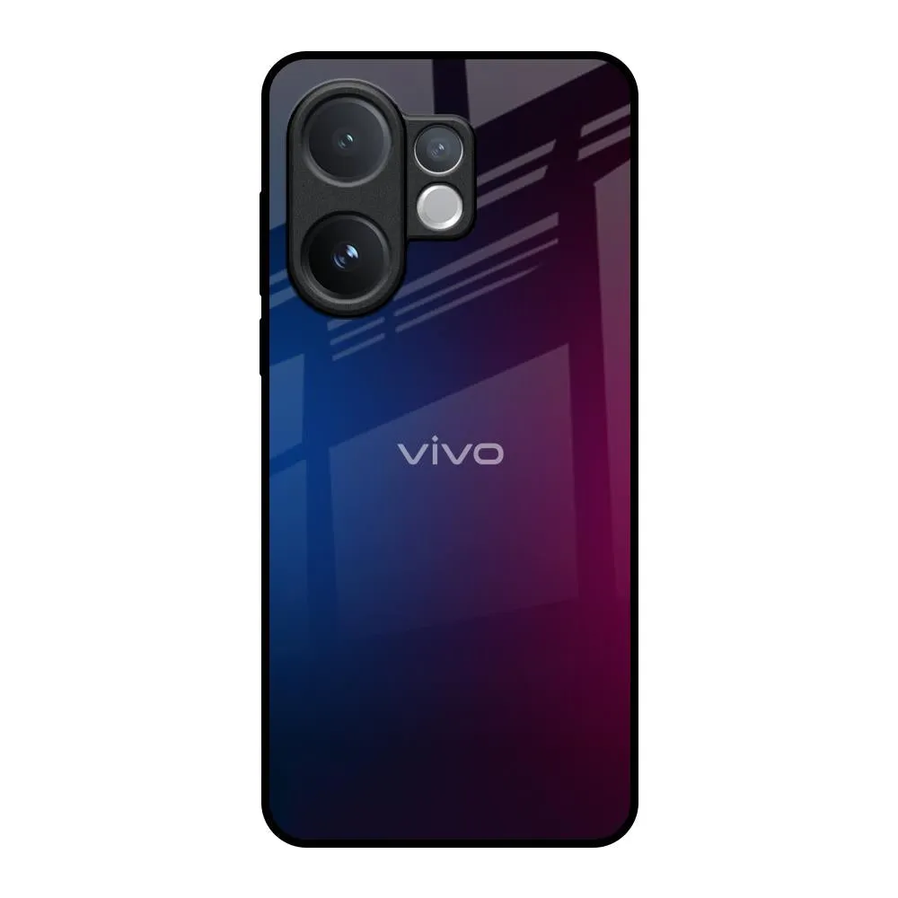 Mix Gradient Shade Glass Case For Vivo V60 5G Marble Pattern Unique Texture