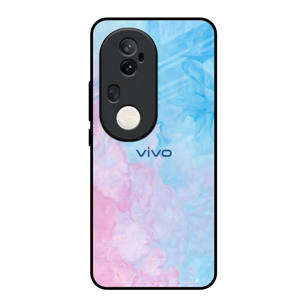 Comfort Design Minimal Form Mixed Watercolor Glass Case for Vivo T4 Ultra 5G