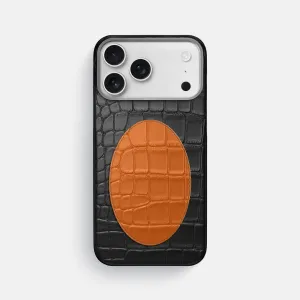 Stylish Finish Classic Case With Oval For iPhone 17 Pro Max In Alligator
