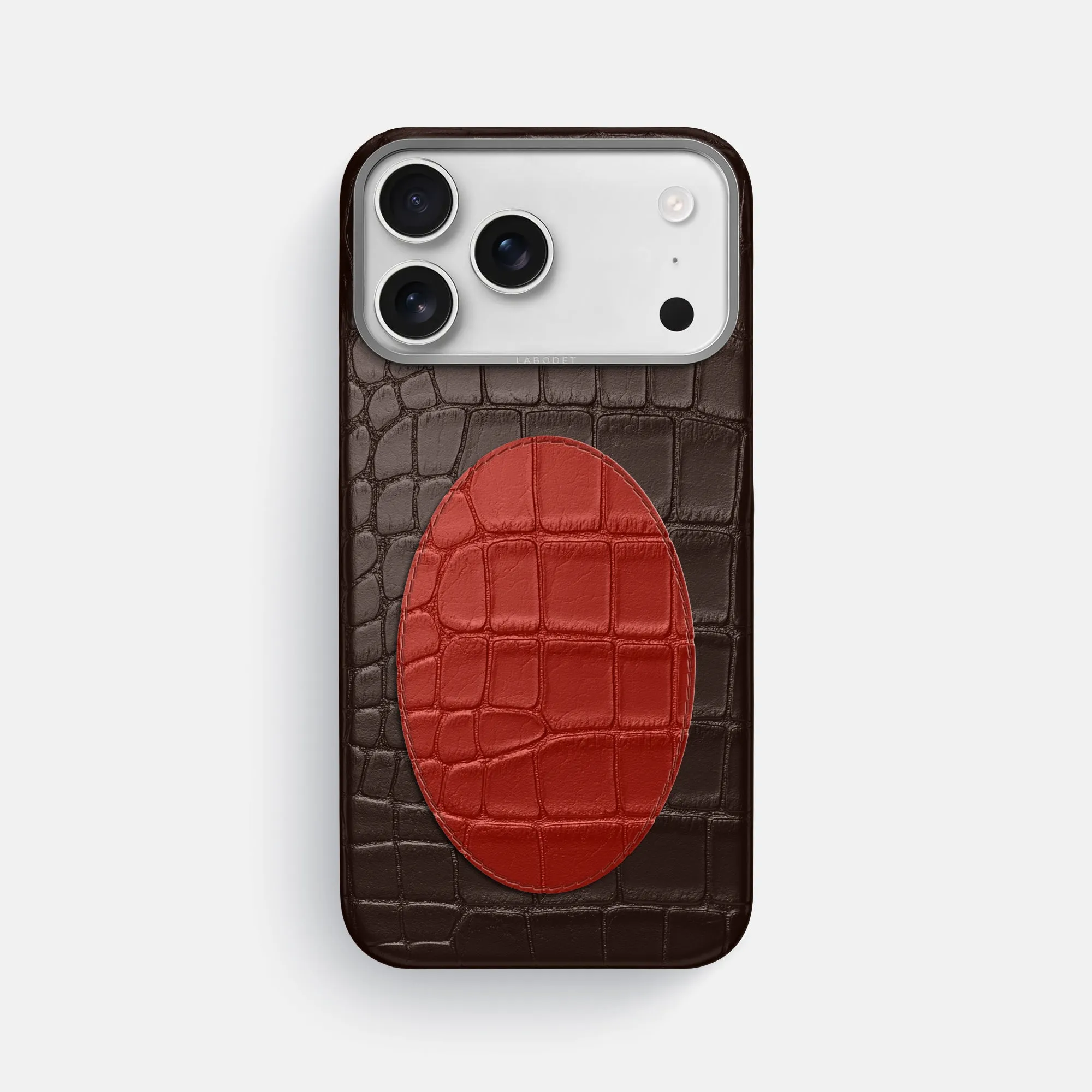 Classic Case With Oval For iPhone 17 Pro Max In Alligator Modern Grip Design