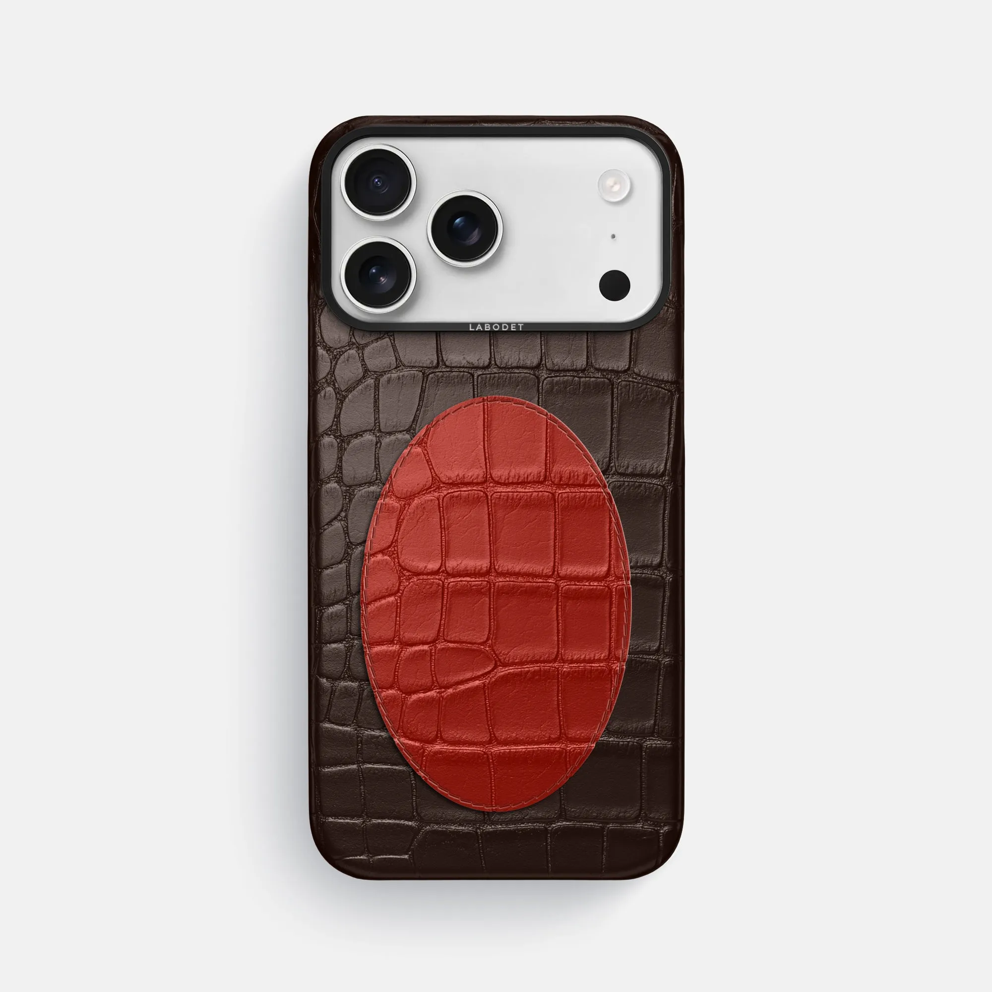 Classic Case With Oval For iPhone 17 Pro Max In Alligator Wear resistant