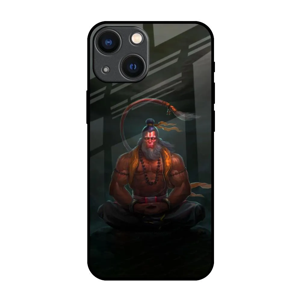 Lord Hanuman Animated Glass Case for iPhone 14 Plus Refined Edge