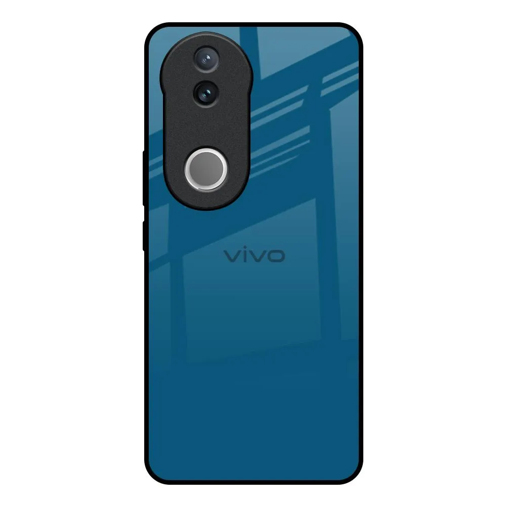 Matte Detail Smooth Finish Touch Cobalt Blue Glass Case for IQOO Z10R 5G