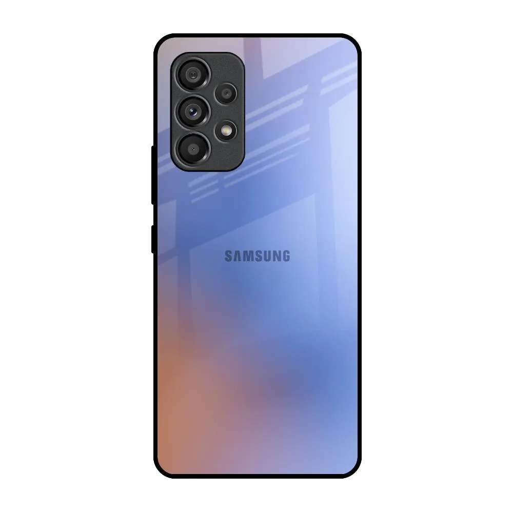 Everyday Look Blue Aura Glass Case for Samsung Galaxy A53 5G