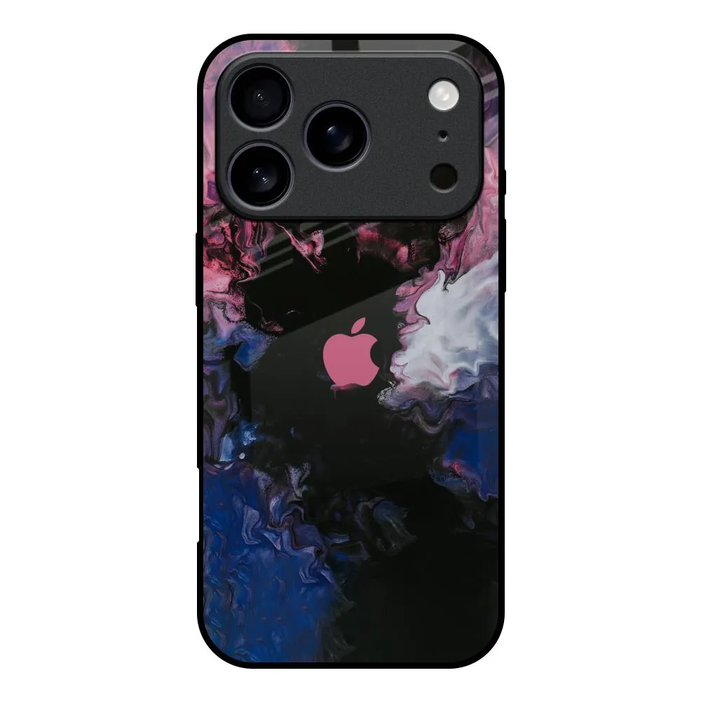 Sleek Edge Design Stylish Aesthetic Smudge Brush Glass case for iPhone 17 Pro